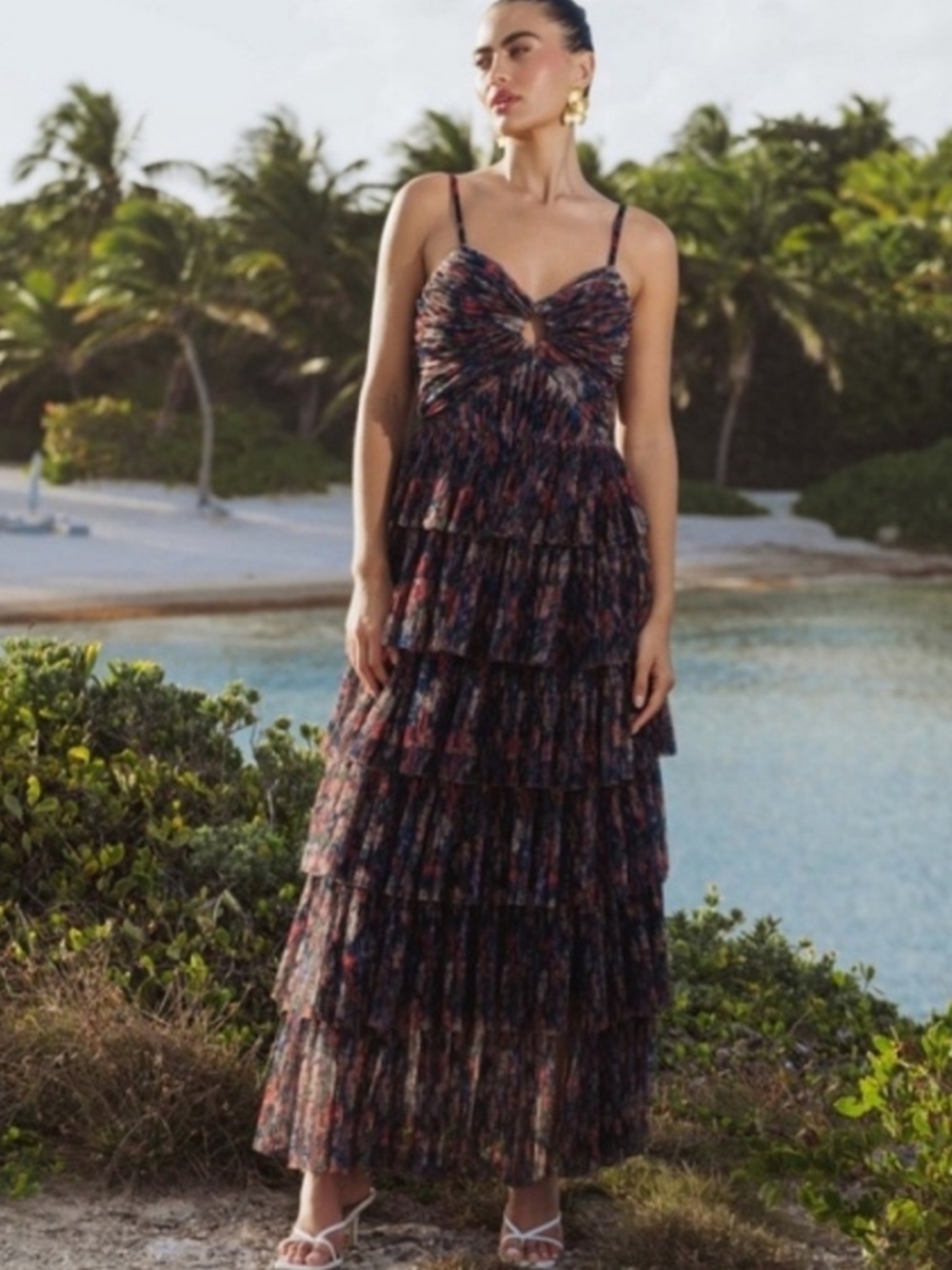 NWT ANTHRO | $398 Hutch Rosey Floral Gown floral maxi dress